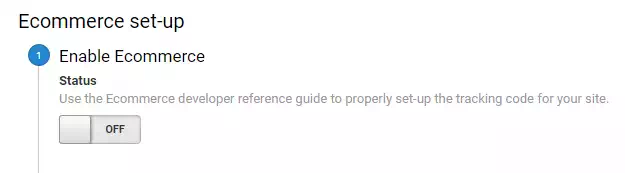 enable ecommerce google analytics