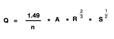 Description: https://i1.wp.com/www.h2ometrics.com/wp-content/uploads/2018/03/Mannings-Equation-Graphic.jpg?resize=400%2C138