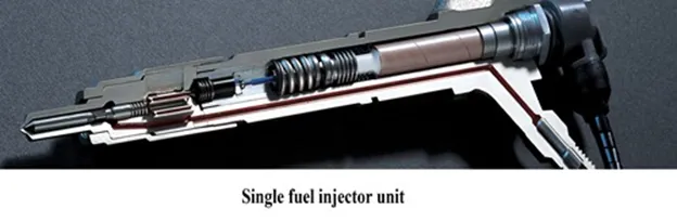 Title: 01 - common rail system - Single fuel injector unit - Description: 01 - common rail system - Single fuel injector unit