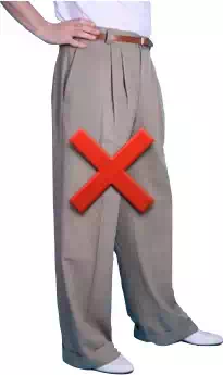 Bunching of Trousers