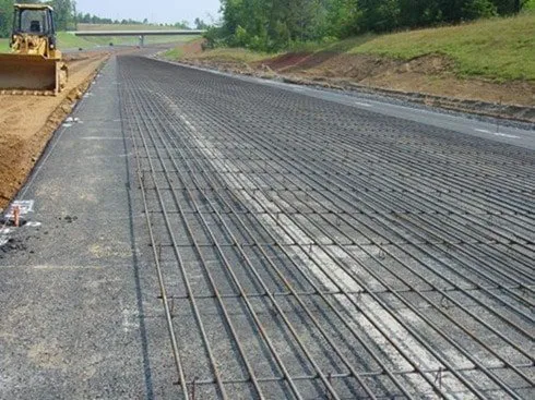 Description: Reinforcement in Continuous Reinforced Concrete Pavement