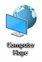 Description: Description: The changed icon for Computer Hope folder.