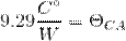 Title: 9.29\frac{C^{\circ}}{W}=\Theta _{CA}