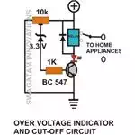 Over Voltage Detector And Cut Off Circuit Diagram, Image