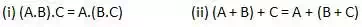 Description: Description: Associative Law