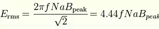 equation of transformer