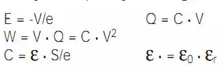 capacitor formula with DC voltage