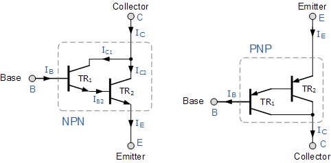 basic darlington transistor configuration