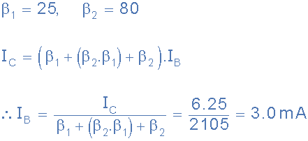 darlington pair base current