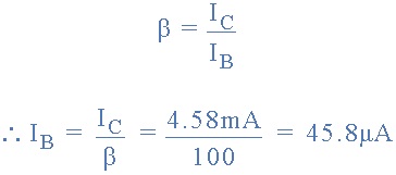 amplifier base current