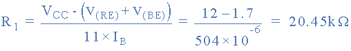 resistor R1 value