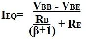 How to calculate Ieq of a Transistor