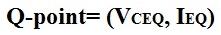 How to calculate the Q-point of a Transistor