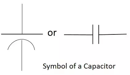 Description: Capacitor Symbol