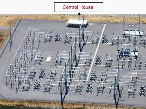 Description: Location of control house in power substation