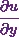 \cfrac{\partial u}{\partial y}