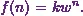 f(n) = k w^{n}.