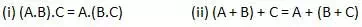 Description: Description: Description: Associative Law