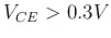 Description: Description: $V_{CE}>0.3V$