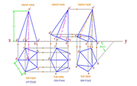 Title: Drawing6.1 - Description: Projection of Solids Problems - Engineering Drawing