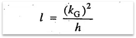 Title: Distance between center of percussion and center of gravity - Description: Distance between center of percussion and center of gravity