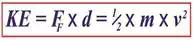 Combining Kinetic Energy Formulas to Calculate Velocity