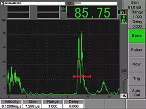 Typical delay line and immersion transducer setup procedure