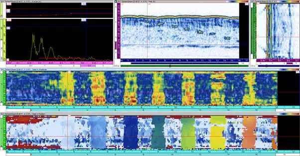 Phased array C-scan-radii