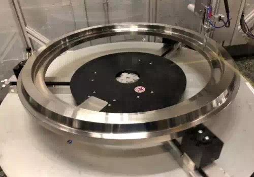 Eddy current testing - compressor disc