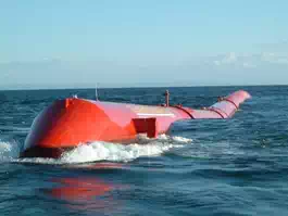 Description: Description: The Pelamis wave power device in use in Portugal