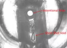 Short Shot Void vs Intentional Injection Molding Hole