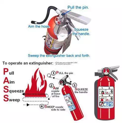 PASS fire extinguisher