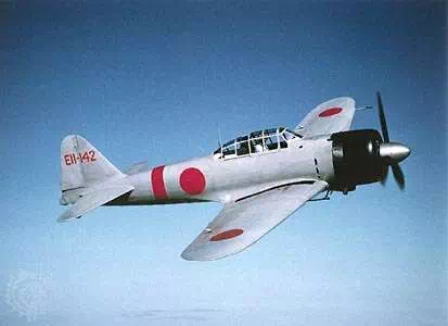 Japanese Mitsubishi A6M Zero fighter, which began production in 1940. Its excellent maneuverability and exceptional range allowed it to outperform all other fighters that it encountered in the first years of World War II.