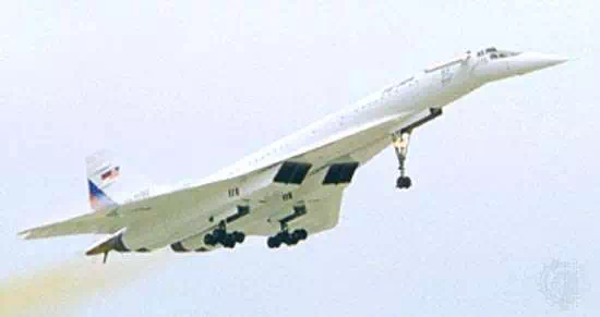 Tupolev Tu-144 supersonic passenger airliner, lifting off in Moscow in 1996 as part of flight-research tests conducted jointly by Russia and the United States. On June 5, 1969, a Tu-144 became the first passenger aircraft to break the sound barrier.