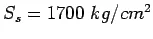 Description: $S_s=1700 kg/cm^2$