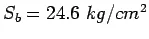 Description: $S_b=24.6 kg/cm^2$