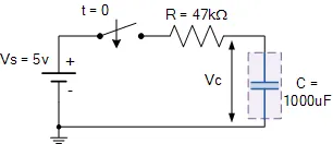 rc charging circuit example