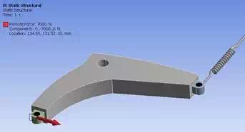 static structural of a spring joint in ANSYS 17.0