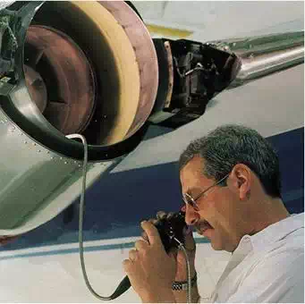 Visual inspection with an articulating fiberscope