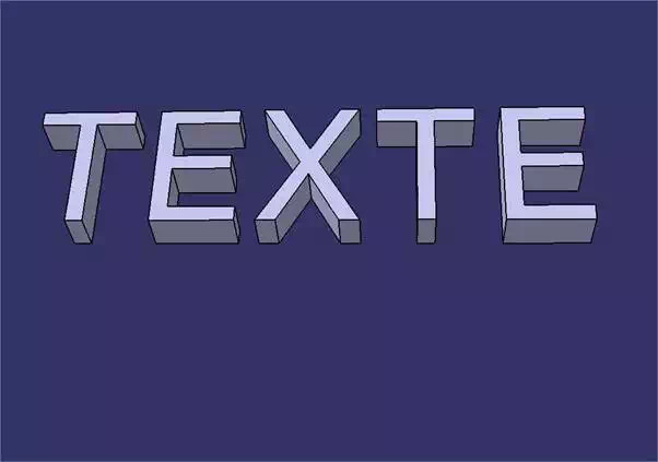 Catia tutorial: using the imported text on the sketcth. Extruding it to 3D