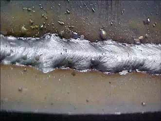 Overlap defect in welding