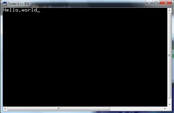 Output of C program with turbo C