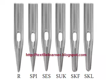 Types of cloth point needles