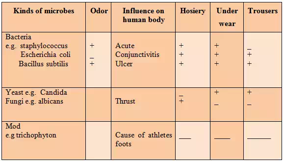 Some of common microbes and their influence